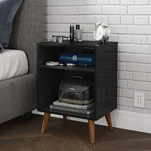 Mesa de cabeceira Retrô Artellis - Preto - RPM Móveis
