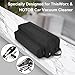 Vacuum Cleaner Accessory Storage Bag Fits for ThisWorx HOTOR Car Vacuum Cleaner & Accessories, Portable Tool Storage Case with Extra Pocket for Power Cord,Brush Nozzles,Cleaning brush (Black)