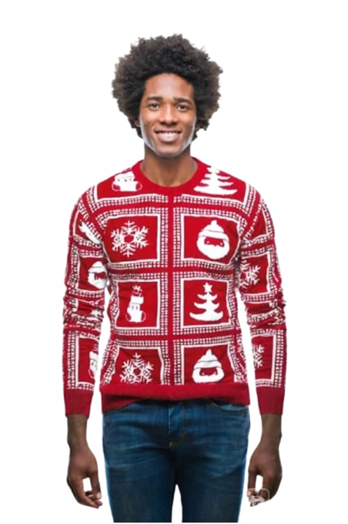 Pull de Noël unisexe confortable pour éviter le froid des fêtes