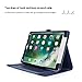 ProCase Leather Case for iPad 9.7 (Old Model) 6th 2018 / 5th 2017, iPad Air 2, iPad Air - Stand Folio Cover Case with Multi-Angle Viewing for iPad 9.7 inch, Also Fit iPad Air 2 / iPad Air -Navy