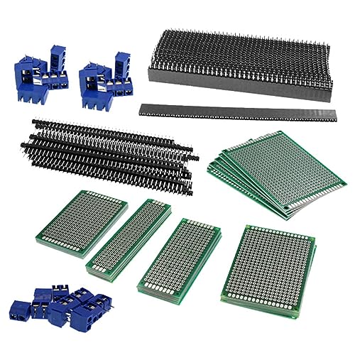 Alnicov 85PCS Double Sided Prototype Universal Printed Circuit Board kit for DIY Soldering Electronic Project