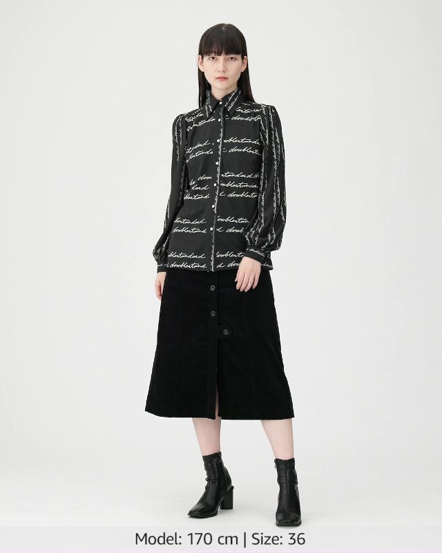 Amazon | [ダブルスタンダードクロージング] レタードプリントシャツ  