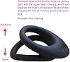 Silicone Penis Rings for Male Pleasure,Erection Triple Cock Ring for Men Erection Enhancing Stamina Prolonging, Ultra Soft Silicone Ring Adult Toys for Couple Harder Longer Sex Play Sweatshirt G-1HV3 #4