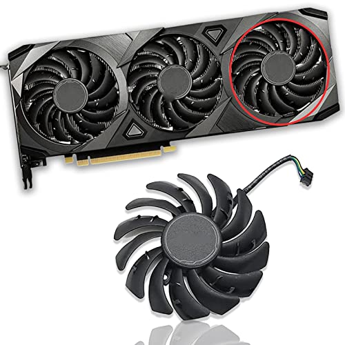 Dotodo 85 mm PLD09210B12HH 12V 0.40A Grafikkarte Kühlung Lüfter für MSI GeForce RTX 3070 3080 3090 VENTUS 3X Gaming Lüfter Ersetzen Sie Den Kühler (Grafikkartenlüfter-C)