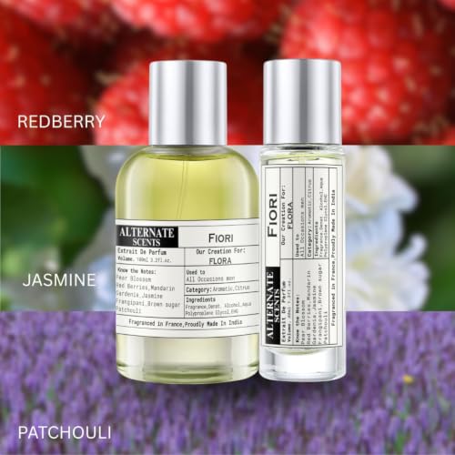 Image of ALTERNATE SCENTS FIORI Eau De Parfum for Women | 40ml | 30% Perfume Oil | Long Lasting Fresh Floral Fruity Fragrance | French-Inspired | Made in India