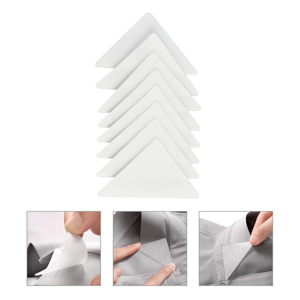 GALPADA Supports pour Chemise Homme en Pvc Adhésif Blanc, 180 Pièces, Empêchent le Curling et Assurent un Look Soigné, Travail Rendez-