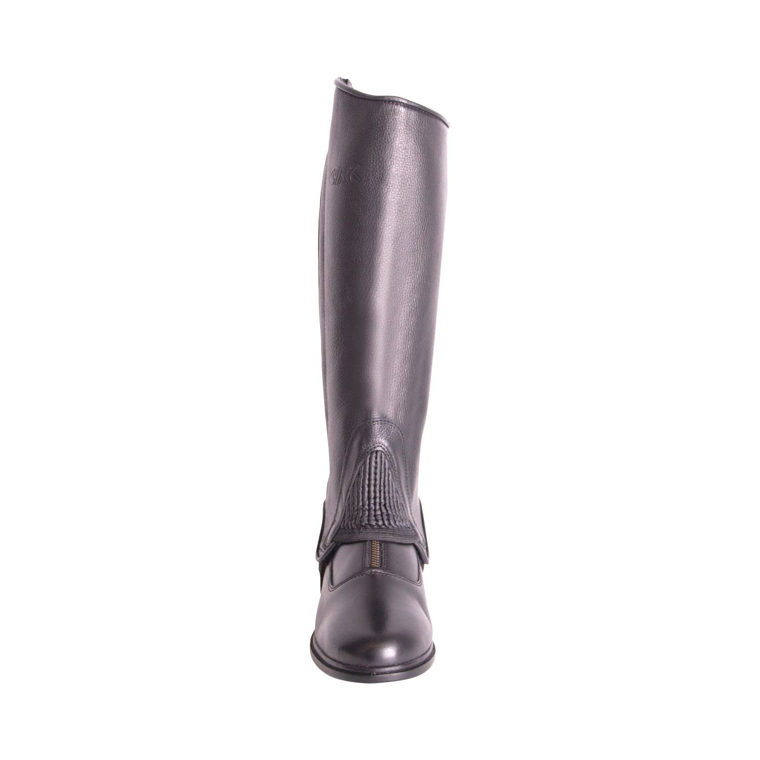 AK Oscar Chaps d'équitation à Fermeture éclair latérale en Cuir véritable AKRS-1650