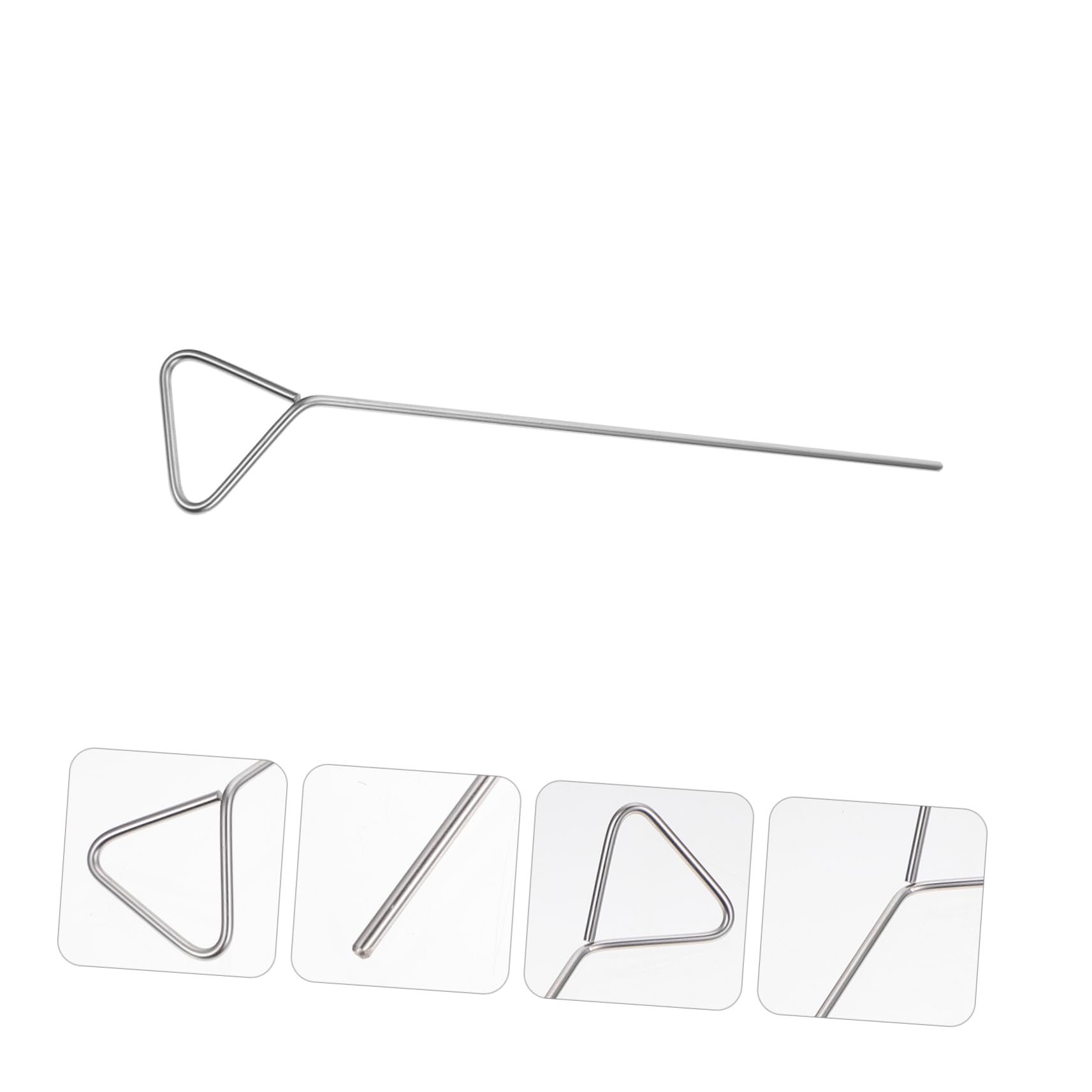 OUNONA 4pcs Stainless Steel Coating Rod Cell Streaking Lab Tool Lab Cell Supplies Laboratory Spreading Microbiology Inoculation Rod Spreading Wide Cell Needle para Silver