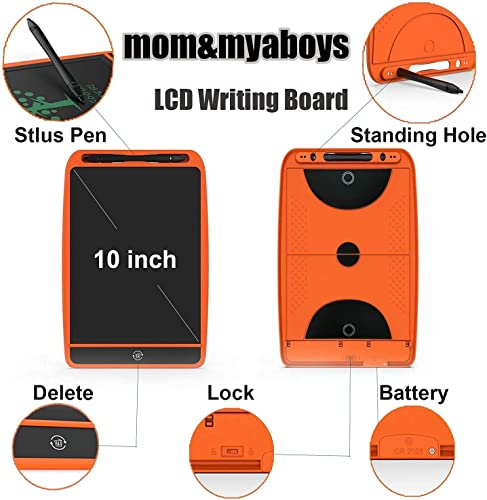 Graffiti Drawing Board LCD Writing Board Color with Screen Lock erasable Electronic Writing Board Home School Office Writing Board Learning Educational Toy Gift Travel car Drawing Board Blue-Orange - Thumbnail 4