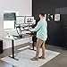 VIVO 42 inch Height Adjustable Stand Up Desk Converter, V Series, Quick Sit to Stand Tabletop Dual Monitor Riser Workstation, Black, DESK-V000VL