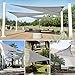 gracosy Toldo Vela de Sombra Triangular HDPE Protección Rayos UV,3.6 * 3.6...