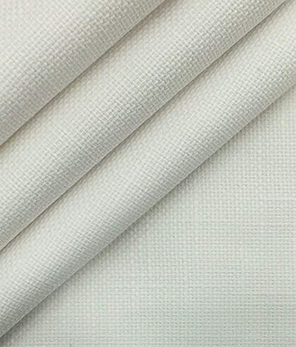 Vahvaa® Laminated Super White Color Jute Fabric, 48 INCH Width ONE MTR Packing, Used for Making Jute Bags, Art & Craft,Home DECORE, Matting