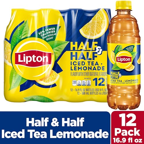 Image of Lipton Iced Tea and Lemonade, 16.9 Fl Oz Bottles (Pack of 12)