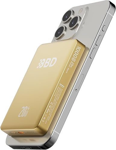 Miniatura 10 de BBD - Cargador portátil Magsafe, banco de energía magnético de 10000 mAh con carga rápida PD 20W con cable USB C, paquete de batería Magsafe