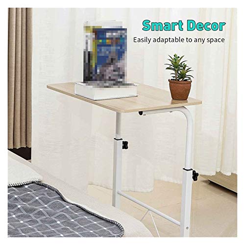 Table d'appoint mobile multifonctionnelle avec plateau pliable et hauteur variable - 5