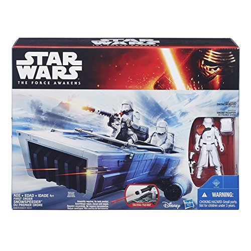Set de juguetes de acción de Star Wars: El despertar de la fuerza (incluye figura de Snowtrooper y vehículo Snowspeeder de la Primera Orden)