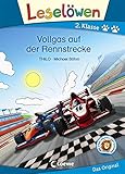  Leselöwen 2. Klasse - Vollgas auf der Rennstrecke: Erstlesebuch für Kinder ab 7 Jahre