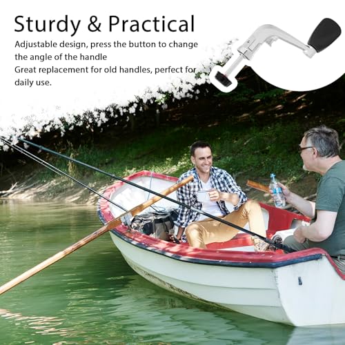 Salbsever 589854_1_MSRA1Z9D 2Pcs Fishing Reel Handle Universal Power Crank Knob Arm Freshwater Rods, Fishing Reel Rotary Knob Power Handle, Fishing Rod Handle Reel Power Handle Grips Fishing Reel Replacement Parts thumb #4