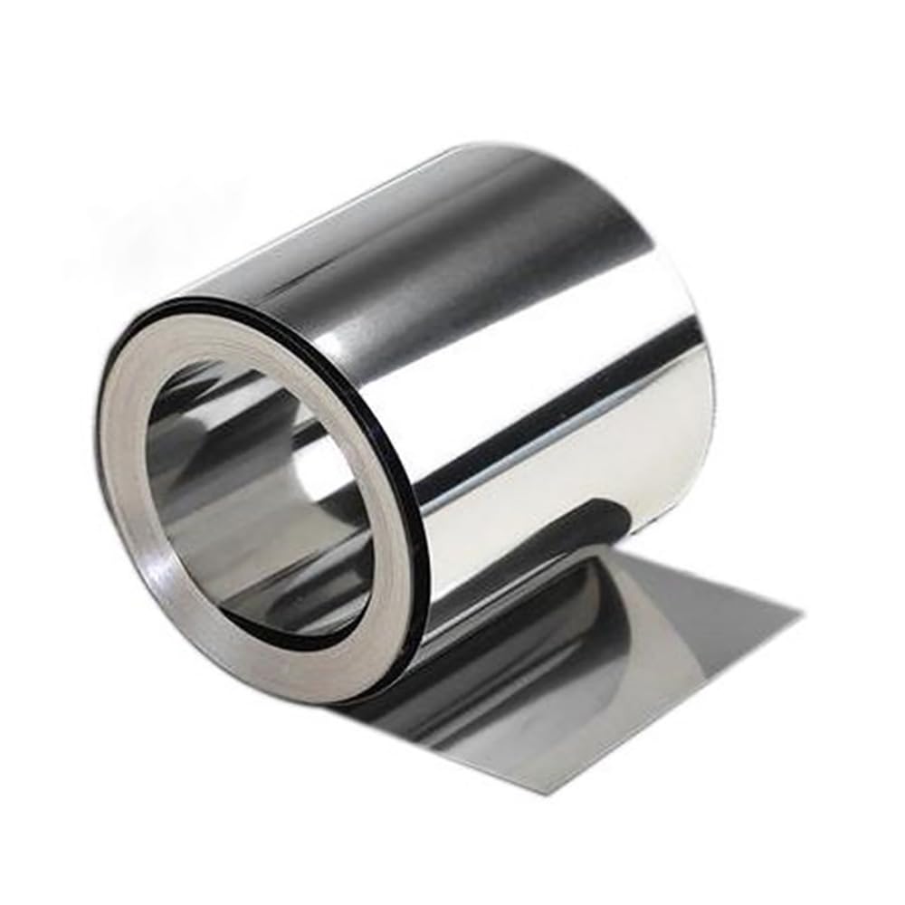 Folienstreifen aus Edelstahl 316, 1 m x 100 mm, dünnes Blech | Leicht zu schneiden, ideal for Reparaturen und Bastelarbeiten zu Hause(0.05x100x1000mm)