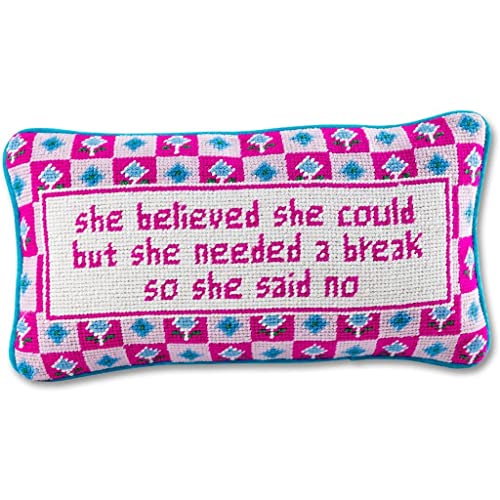 Mejores precios y opiniones de Sillas Pequeñas Decorativas para Habitacion más recomendados. 33 FURBISH - Almohada decorativa hecha a mano con punta de aguja, necesita un descanso, 8 x 14 pulgadas, pequeña almohada bordada para cama, silla, sofá, decoración estética de...