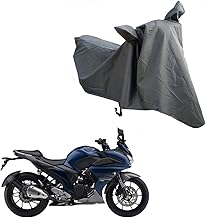 Oshotto Water and Dust Proof Double Mirror Pocket Spyro Bike Body Cover Compatible with Yamaha Fazer 25 (Grey)