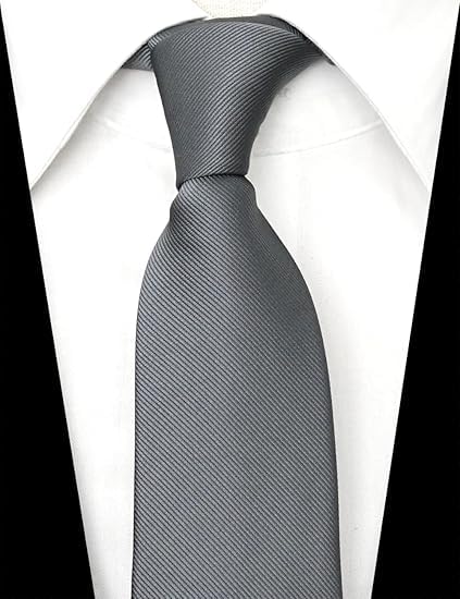 Image of Young Arrow Premium Microfiber Matte Finish Necktie for Men - Solid Formal Tie for Office, Wedding, Party, Groom & Groomsmen