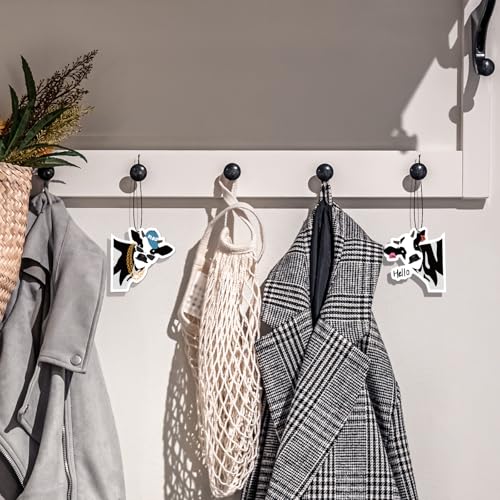 Image of 7 Pcs Cow Print Car Air Fresheners for Women - Cute Hanging Car Accessories for Rear View Mirror, Car Interior Decorations with Assorted Scents, Long-Lasting Automotive Accessories for SUVs, Trucks