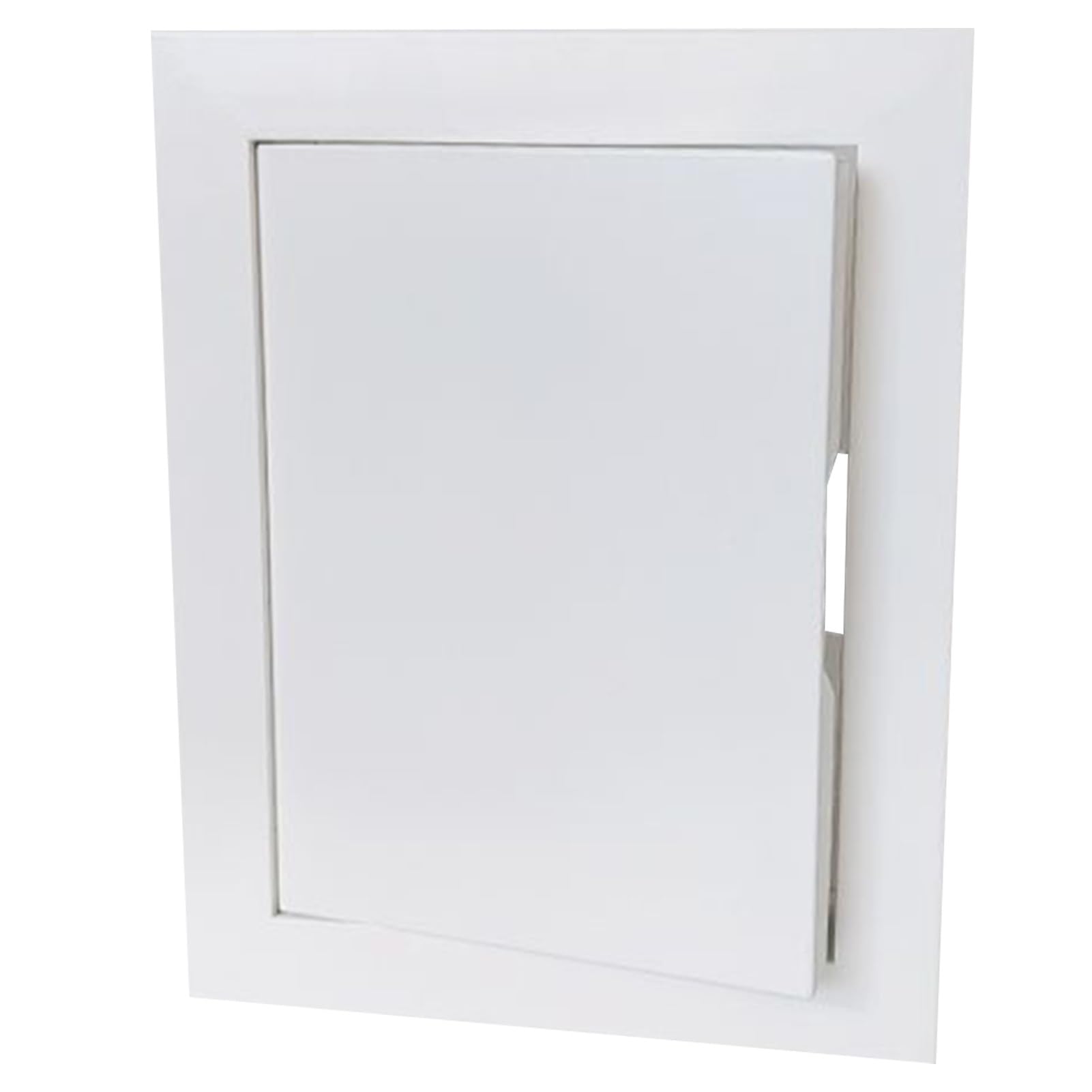 White Metal Wall Hole Cover/Access Door Panel with Click Function, Decorative Electric Meter Box Door/Shower Valve Service Hatch, Paintable(20x20in/51x51cm)