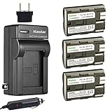 Kastar Battery (3-Pack) and Charger for Canon BP-511, BP-511A, BP511, BP511A and EOS 5D, 10D, 20D, 30D, 40D, 50D, Digital Rebel 1D, D60, 300D, D30, Kiss Powershot G5, Pro 1, G2, G3, G6, G1, Pro90 etc.