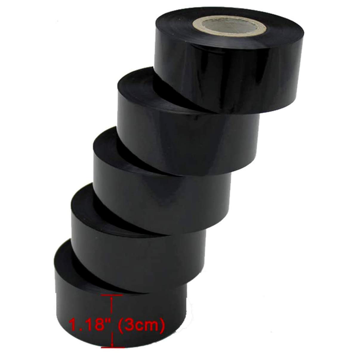 5 Rolls 1.18inch (3cm) Width Hot Stamping Foil Ribbon Printing Belt(Item#070705)