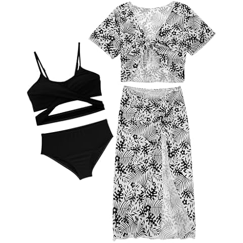4 Piece Panegy Girls Tankini Swimwear Set Cover