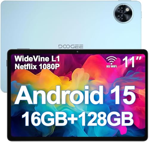 DOOGEE 2025 Android 15 Tablets U11 Tablet 11 Pulgadas, 16GB RAM+128GB ROM (TF 2TB), 8580mAh, Octa...