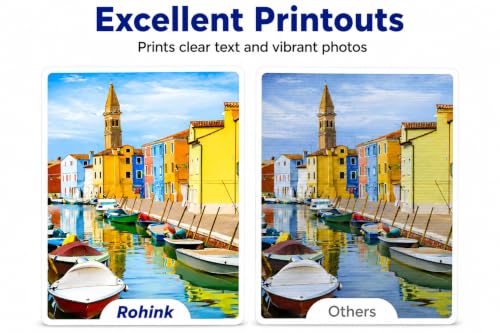 Image of ROHINK Premium Dye Ink Bottles for Brother Printers, T220, T300, T310, T420, T500, T520, T820, T920, T510, T910, T710, T4500W, T800W, T710W - Printer (Pack of 5 (2 Black + 3 CYM))