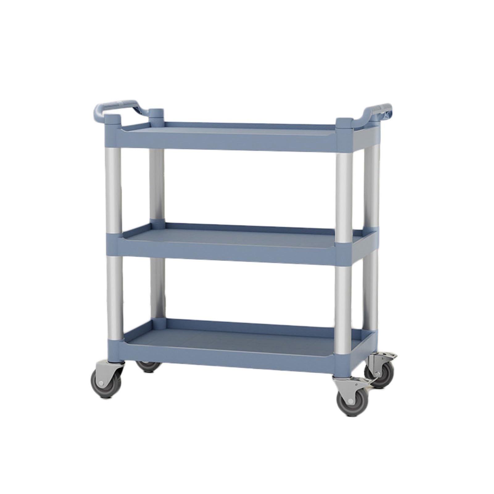 Restaurant Trolley,440 Lbs Capacity,Suitable For Restaurants,Kitchens,Warehouses,Equipped With Lockable Silent Wheels(Gray)