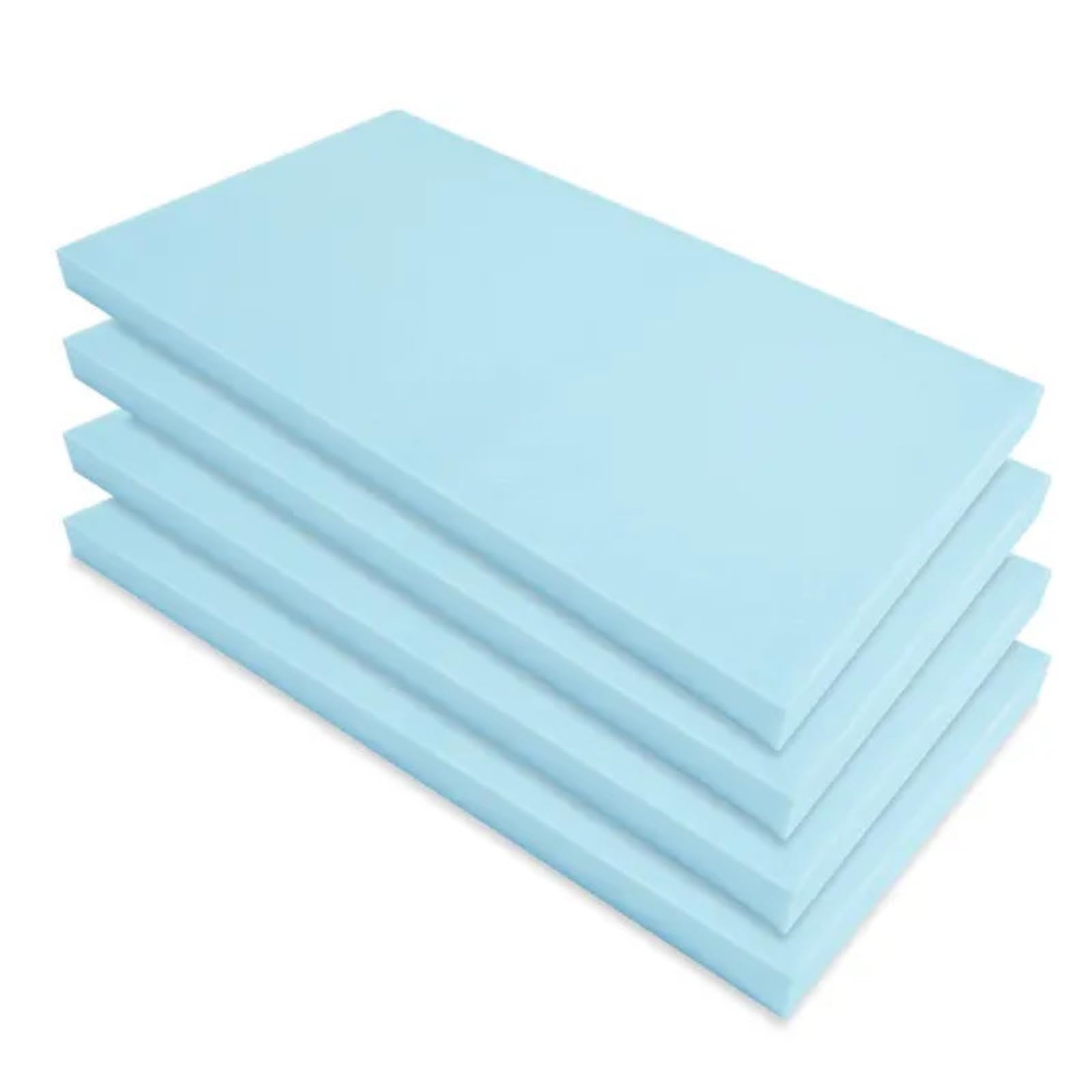 ComfyWise Premium Quality Blue Upholstery Foam - Replacement Durable High Density Foam Sheet Cut to Size for Chair Pads and Furniture, Versatile for DIY Projects and Home Padding (3 in, 26 x 26 in)