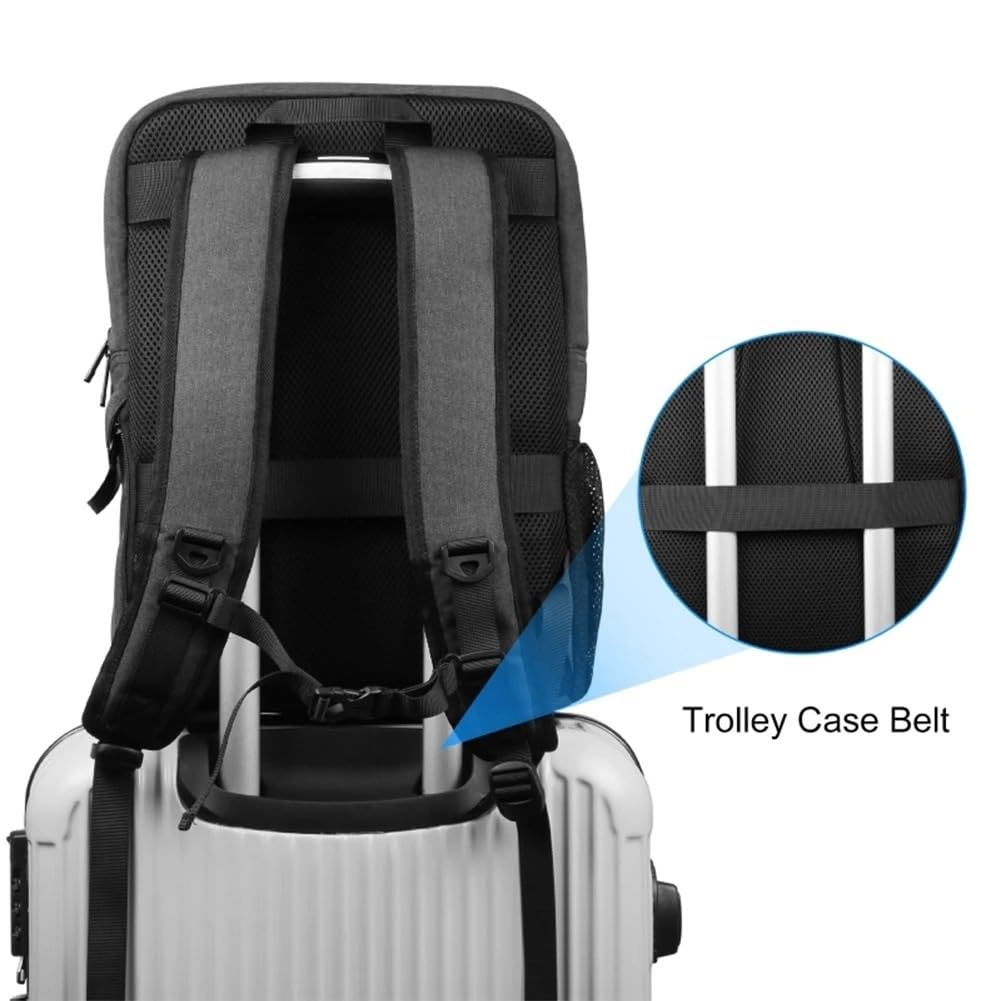 Borsa Reflex Zaini for fotocamera da 14 pollici, resistenti all'usura, doppie spalle, grande capacità, impermeabili, funzionali, for viaggi d'affari uomo