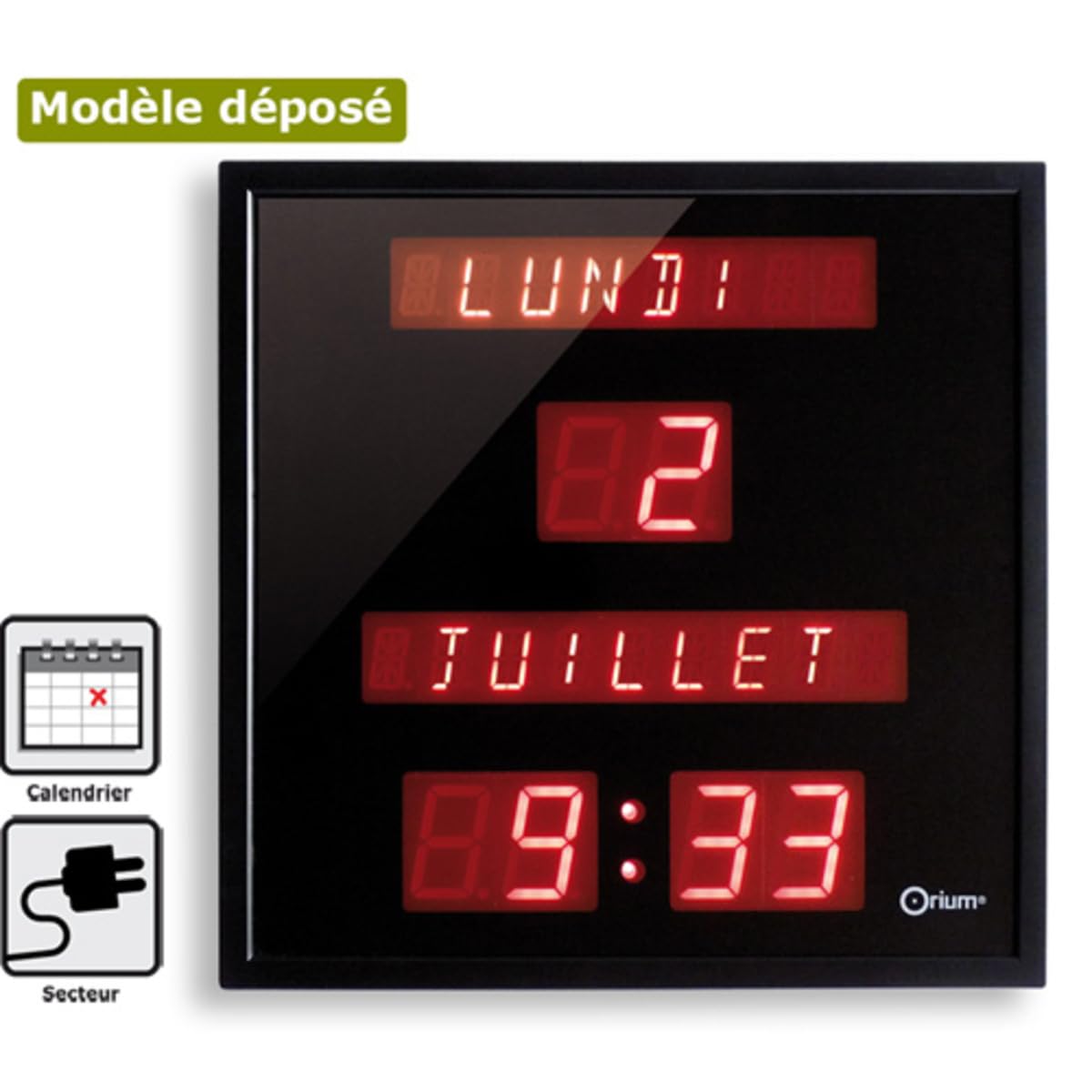 Orium Horloge à Date Digitale Noticia