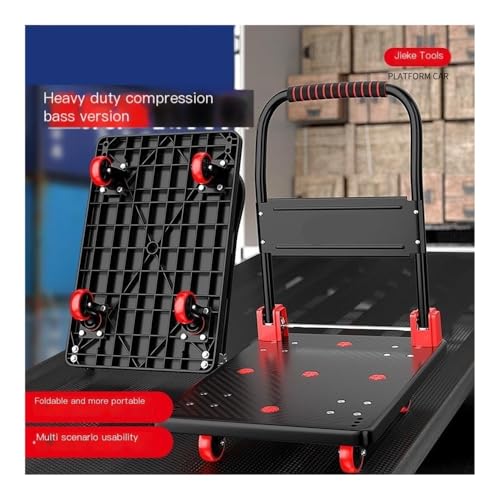 Carretilla resistente de mano 1000 lbs con ruedas bloqueables miniatura 6