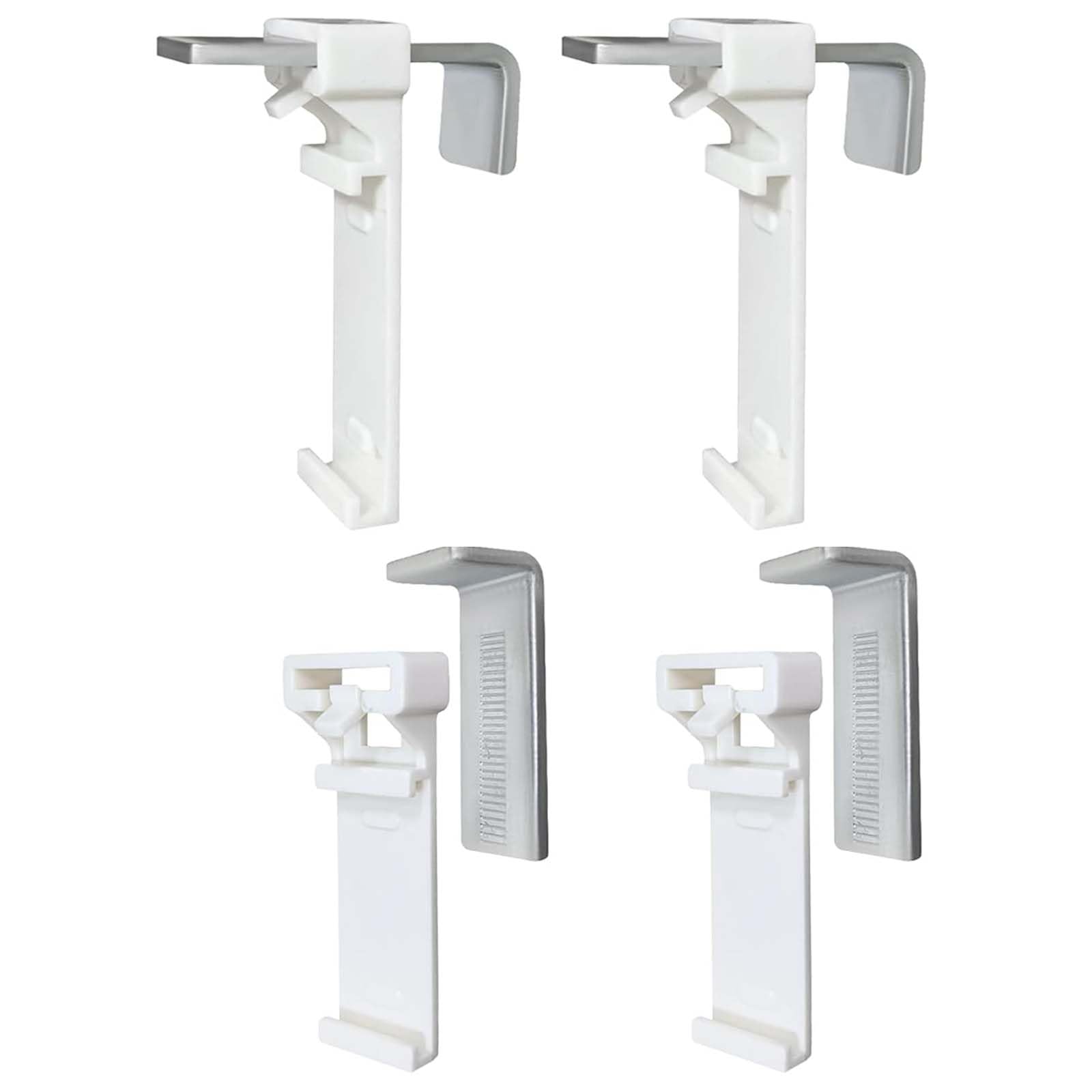 EnixwH 4 Soportes De Sujeción para Estor, Soporte De Sujeción para Persianas Enrollables Sin Taladrar como Accesorio O Pieza De Repuesto para La Suspensión en Puerta De Balcón, Ventanas De PVC