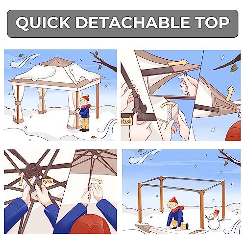 Grand-Patio-10×13-FT-Outdoor-Double-Quick-Assembly-Detachable-Vent-Soft-Top-Gazebo-with-Mosquito-Netting-and-Curtains-130-Sq-Ft-of-Shade-for-Backyard-and-Garden-Beige Grand Patio 10×13 FT Outdoor Double Quick Assembly Detachable Vent Soft Top Gazebo with Mosquito Netting and Curtains 130 Sq Ft of Shade for Backyard and Garden Beige