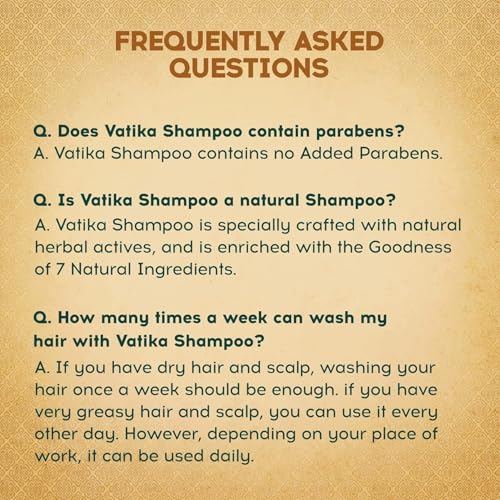 Image of Dabur Vatika Ayurvedic Shampoo - 1 L | For Strong & Healthy Hair | No Parabens | For All Hair Types | Power of Dus Poshan for 10 Hair Problems