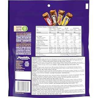 Cadbury Favourites, Pack of 27 Assorted Mini Bars, Individually Wrapped, Snack-Sized, CARAMILK, Mr. BIG, WUNDERBAR, CRISPY CRUNCH, Chocolate Bar, 300g, Prepared in Canada