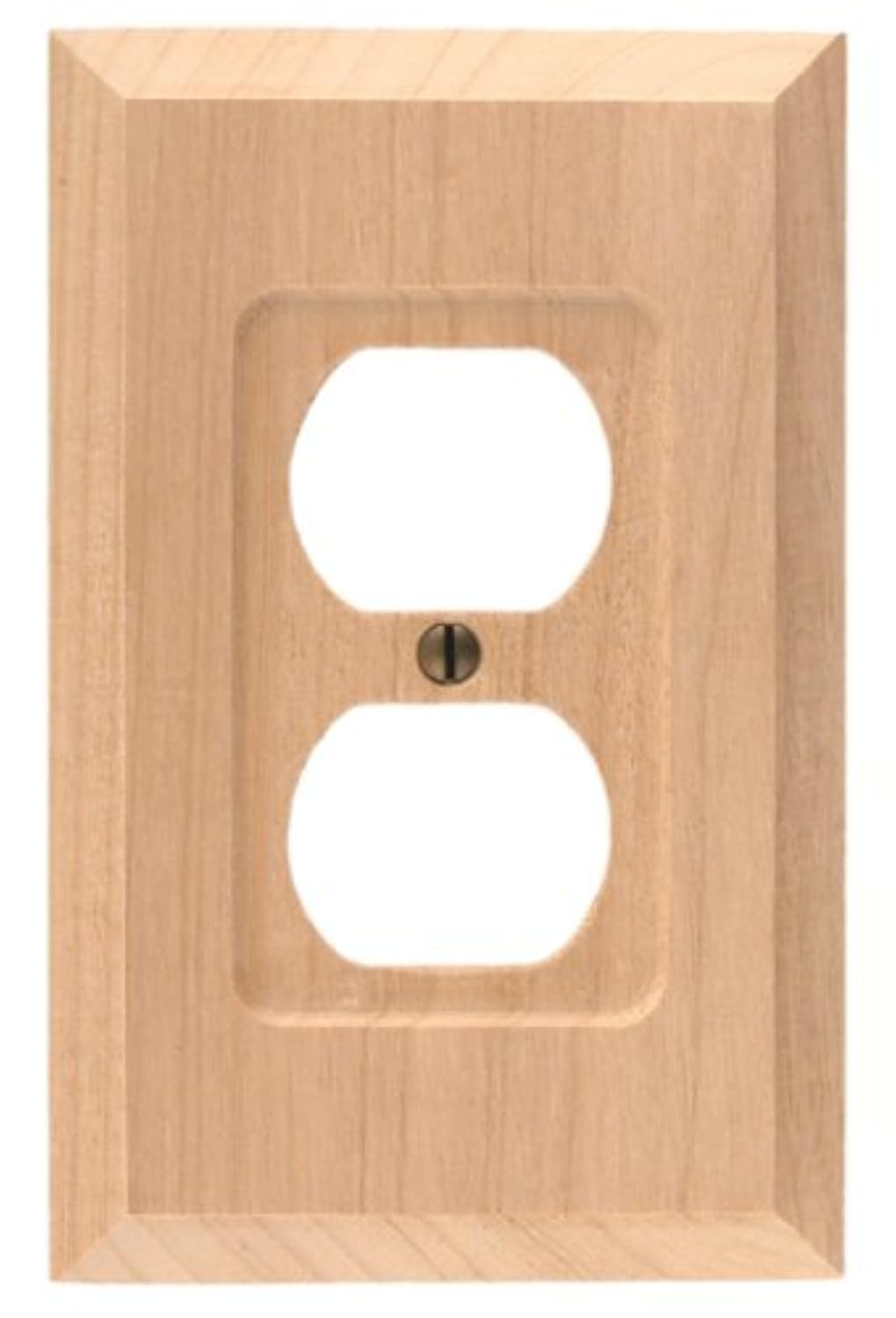 Amerelle Baker Single Duplex Unfinished Wood Wallplate