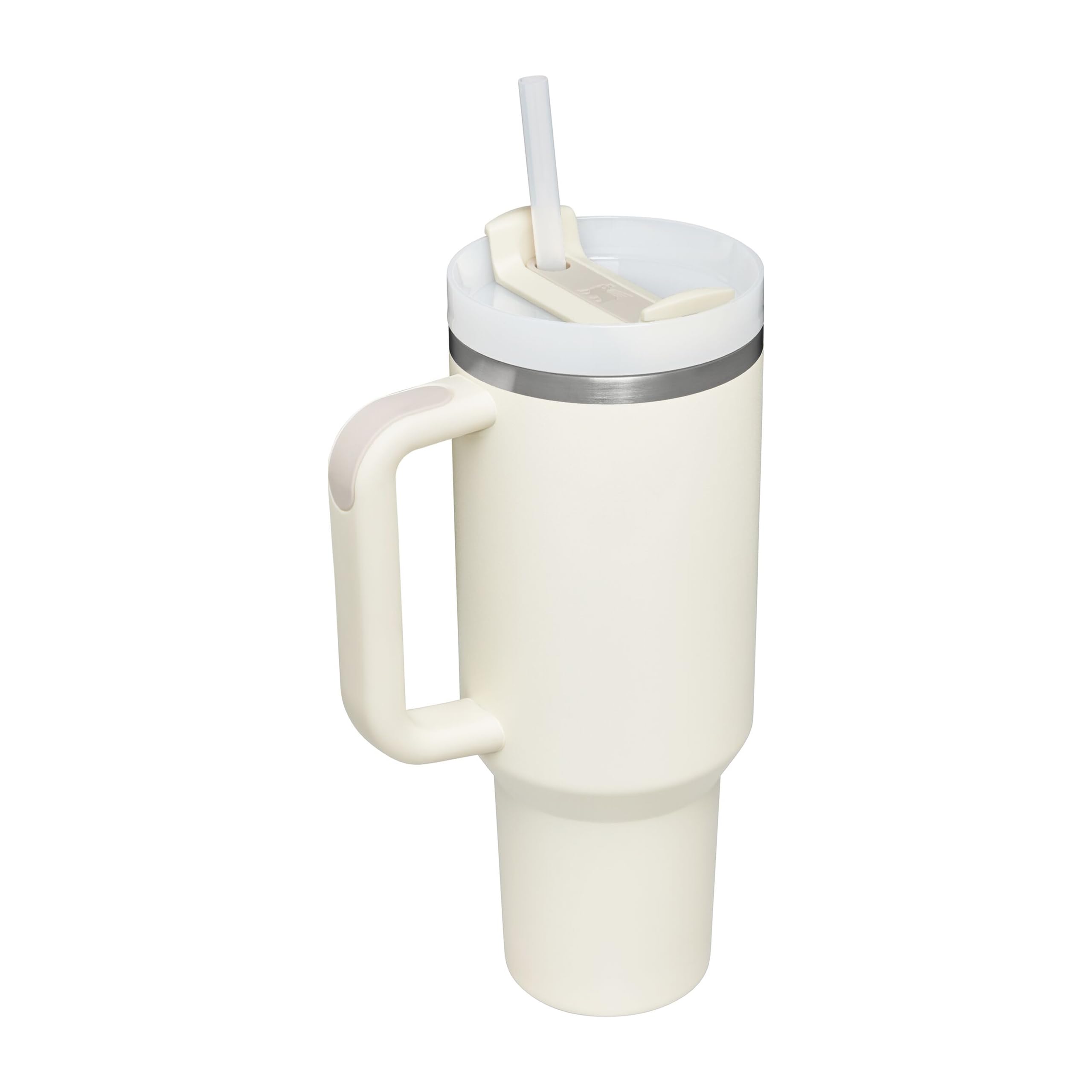STANLEY Quencher H2.0 Flowstate Borraccia Con Cannuccia 1.2L - Freddo Per 11 Ore - Con Ghiaccio Per 48 Ore - Senza BPA - Tazza Termica Con Manico - Cream Tonal