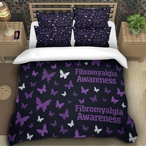 Housse de couette fibromyalgie King en impression 3D durable avec taies - 5