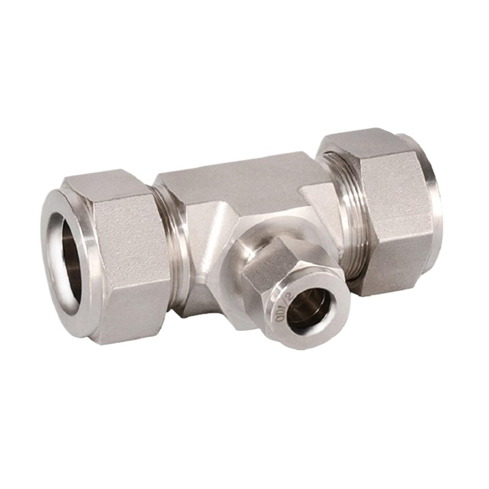 Conector de compresión de doble férula, T reductor de acero inoxidable 316, 1/8, 1/4, 3/8, 1/2, reemplazo de tubería de agua y Gas, Swagelok, 1 Uds.(TTT-ML12-ML12-ML8)
