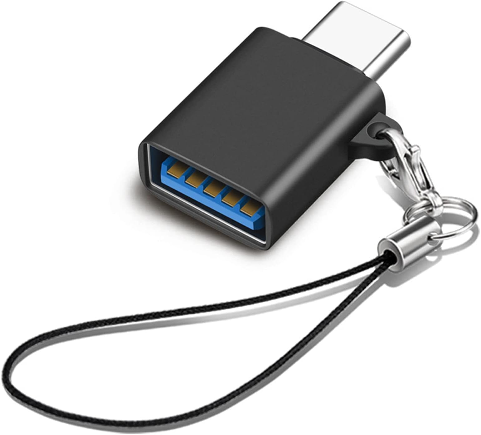 USB C to USB 3.2 10Gbps Adapter, USB C Male to USB 3.2 Female Adapter, Thunderbolt 4/3 to USB 3.1/3.0/2.0 OTG Adapter for MacBook Pro, Devices with USB Type-C-Black