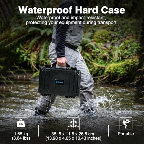 Lekufee Waterproof Hard Carrying Case for DJI Neo 2, Fly More Combo, DJI RC 2/RC N3, Battery(5 pcs), Charging Hub, and Other Accessories(Case Only) by Lekufee - Image 4