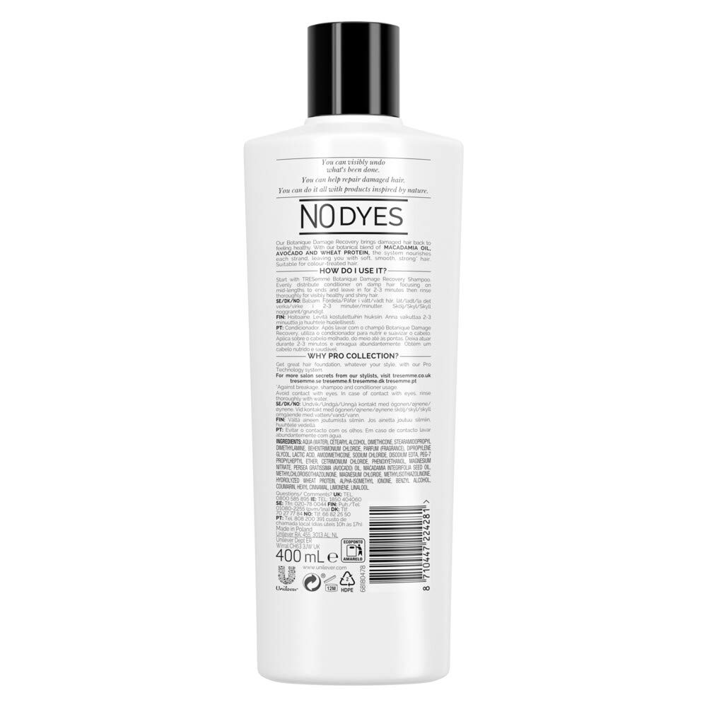 TRESemmé CONDITIONER BOTANIQUE DAMAGE RECOVERY 400ML