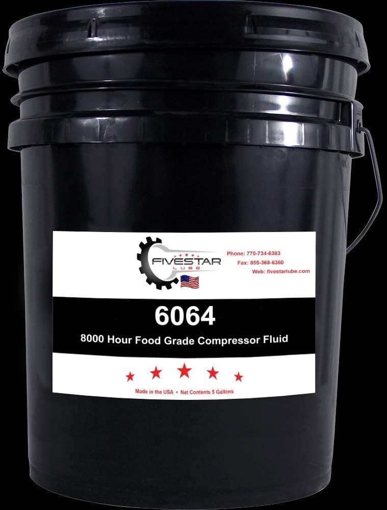 8000 HOUR FOOD GRADE COMPRESSOR FLUID 5 GALLONS